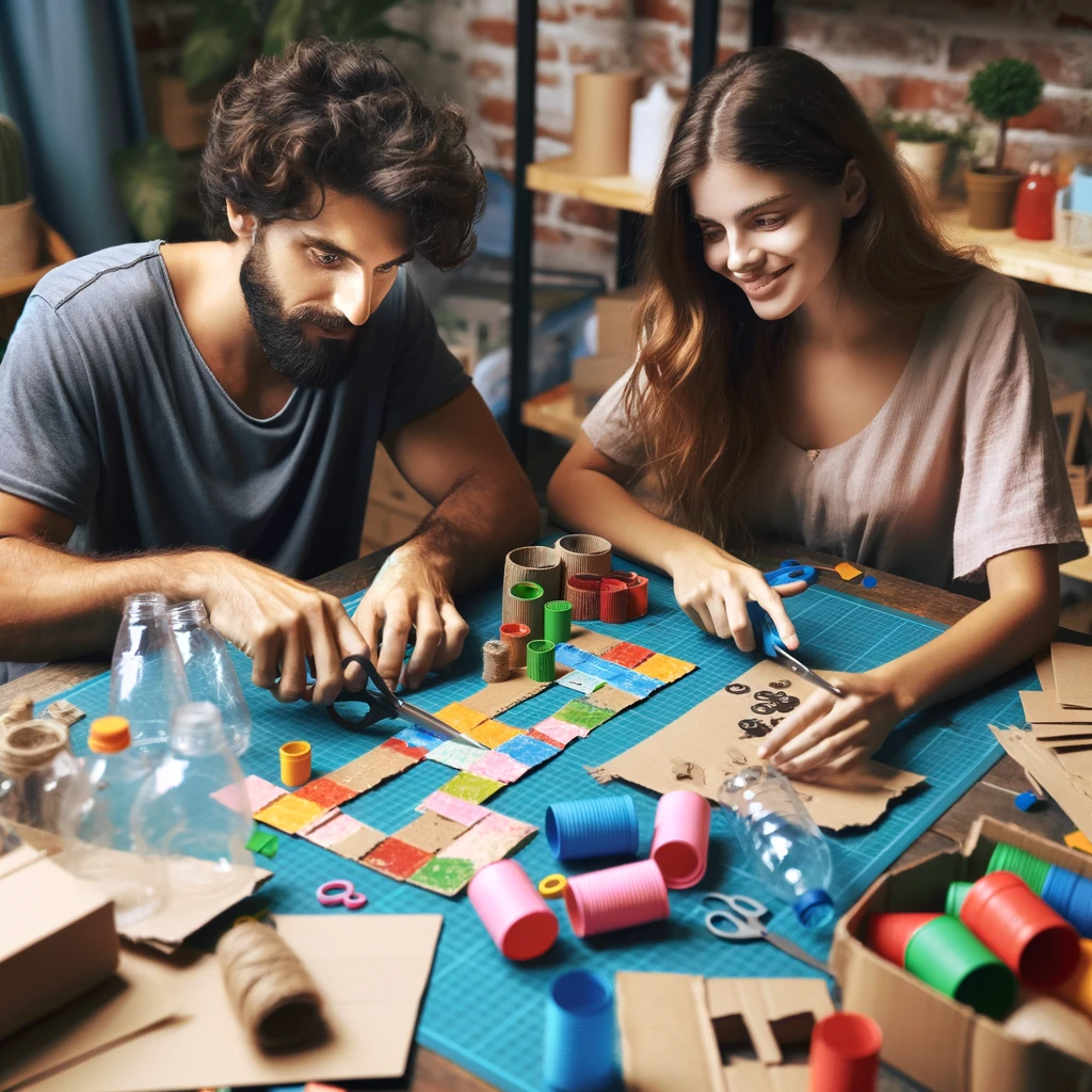 Jogo de tabuleiro reciclável: economia e sustentabilidade