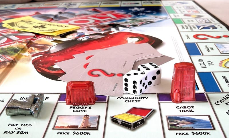 jogo de tabuleiro monopoly